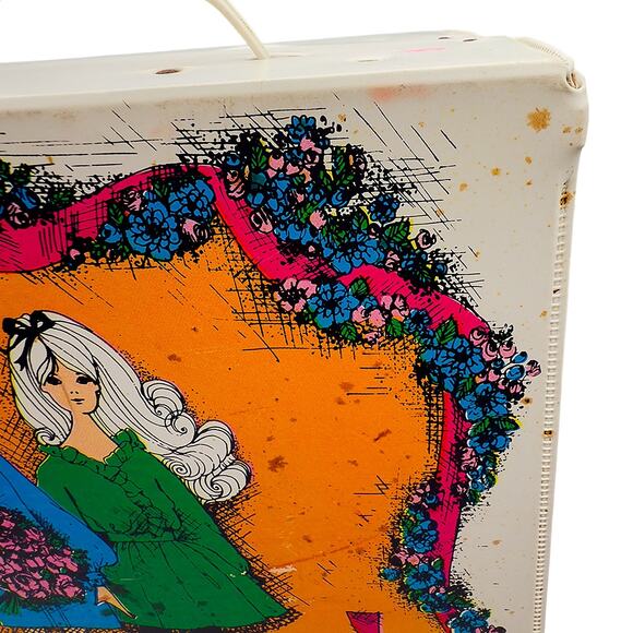 Vintage 1968 Mattel The World of Barbie Doll Trunk 1004 Handled Doll Toy Carrier - Picture 7 of 7